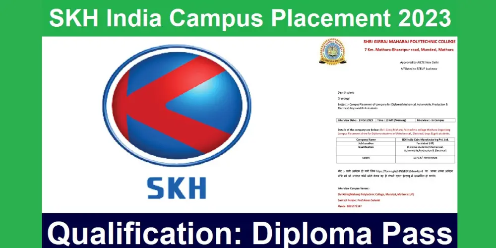 SKH India Cabs Campus Placement 2023