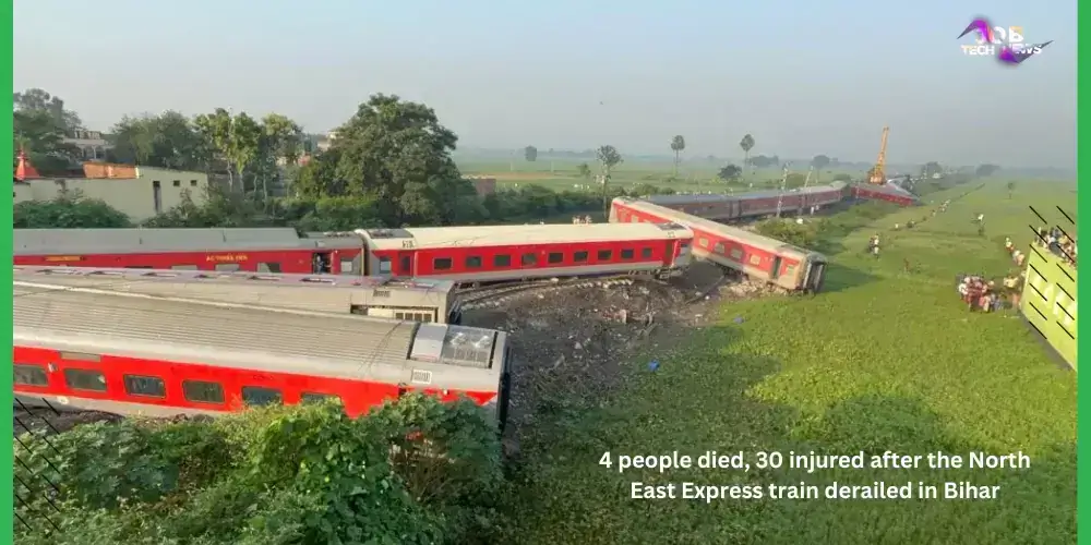 4 people died, 30 injured after the North East Express train derailed in Bihar