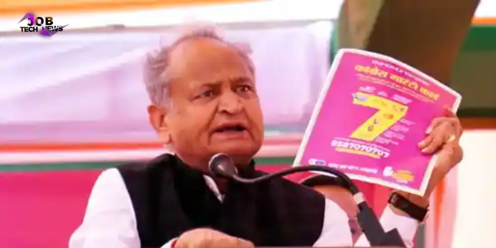 Ashok Gehlot releases Rajasthan Congress manifesto
